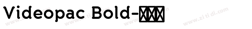 Videopac Bold字体转换